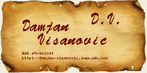 Damjan Višanović vizit kartica